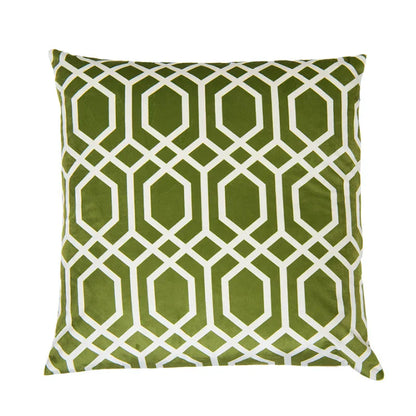 DecorBites™ Intersecting Geometric Velvet Printed Cushion Cover - Modern Nordic Sofa Decor 50x50cm