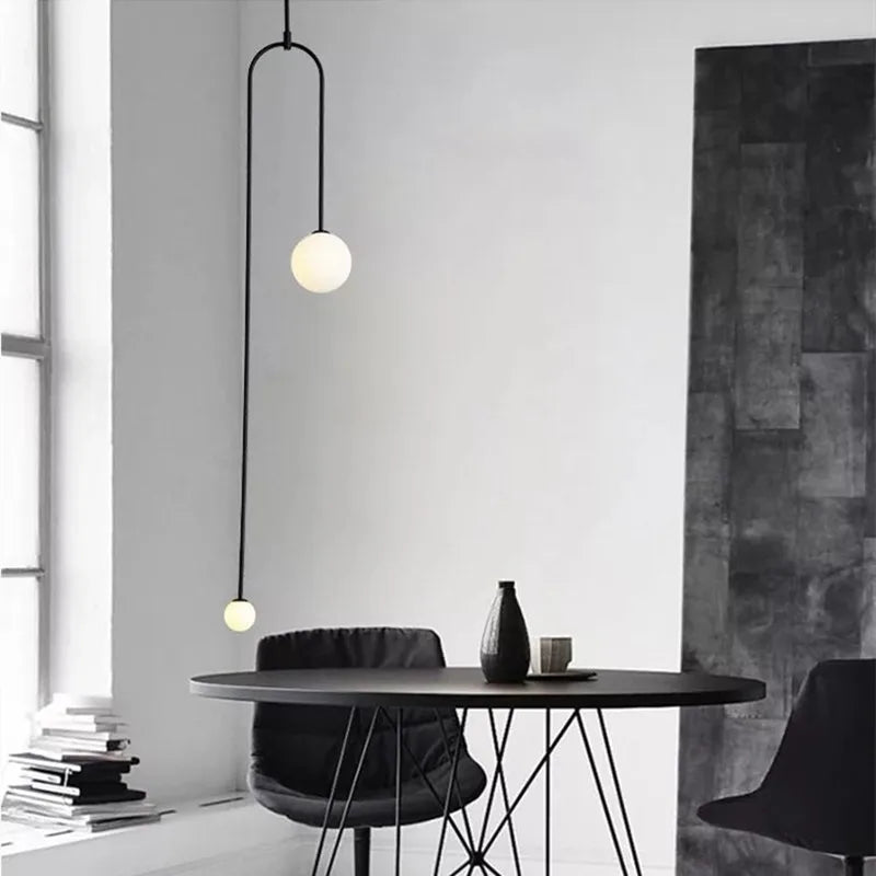 DecorBites™ Black Gold Chandelier Pendant Nordic Modern Lamp