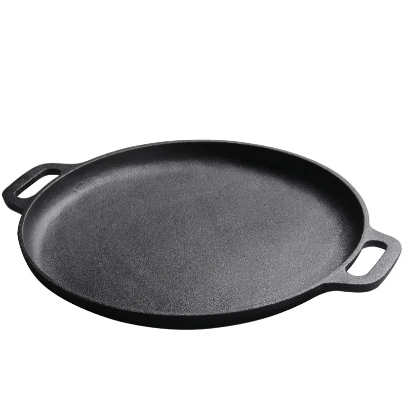DecorBites™ Cast Iron Skillet Pan - Versatile Cooking Pot for Pancakes, Pizzas, and More