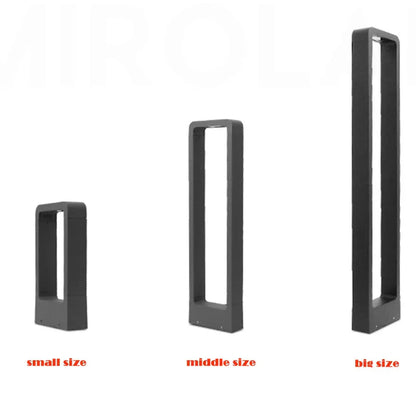 DecorBites™ 7W LED Aluminum Garden Bollard Light for Outdoor Landscape Courtyards
