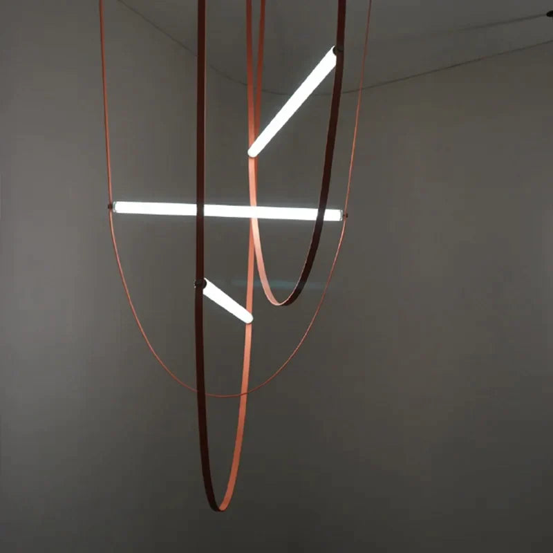 DecorBites™ Glass Tube Pendant Light for Living Room Restaurant Villa Stairwell