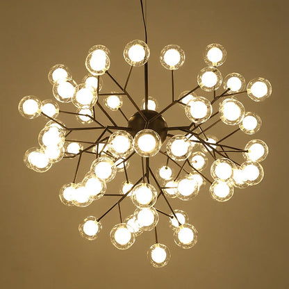 DecorBites™ LED Firefly Sputnik Chandelier: Stylish Tree Branch Ceiling Lamp