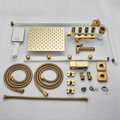 DecorBites™ 5-Function Shower Faucet Set with Rain Shower Head, Hand Shower, and Bathtub Spout