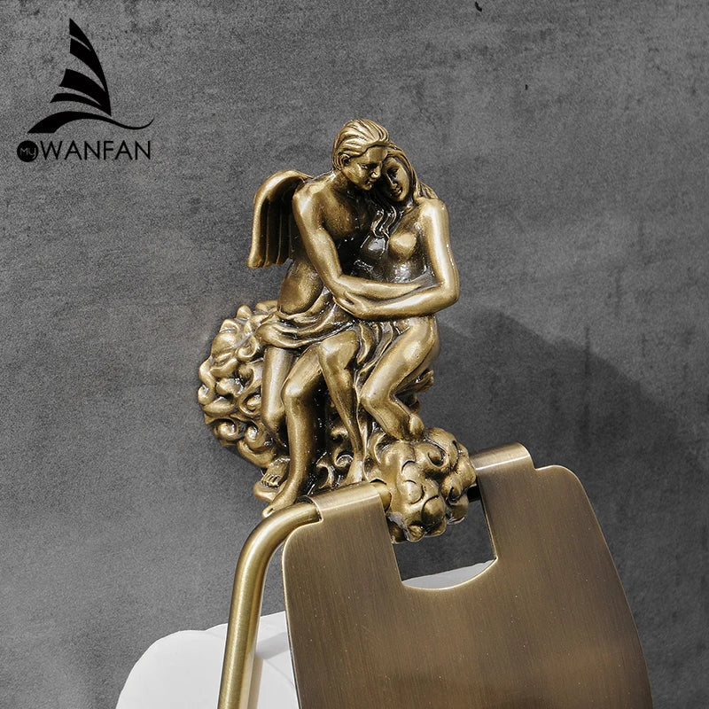 DecorBites™ Bronze Toilet Paper Holder Classic Design Rustproof MB-0819B