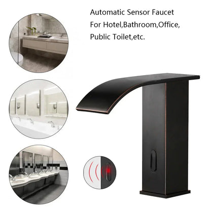DecorBites™ Automatic Sensor Water Mixer Crane Deck Mounted Bathroom Faucet