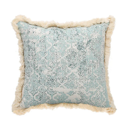 DecorBites™ Green Tassel Pillow Cover 45x45cm/30x50cm Cotton Linen for Home Decor