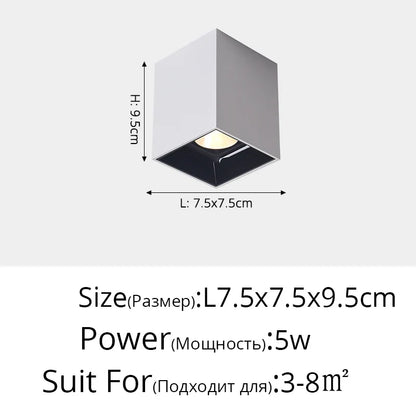 ™ LED Adjustable Angle Spotlight Ceiling Lights for Background Wall and Aisle