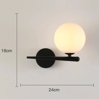 DecorBites™ Glass Gold LED Wall Lamp for Chic Indoor Lighting