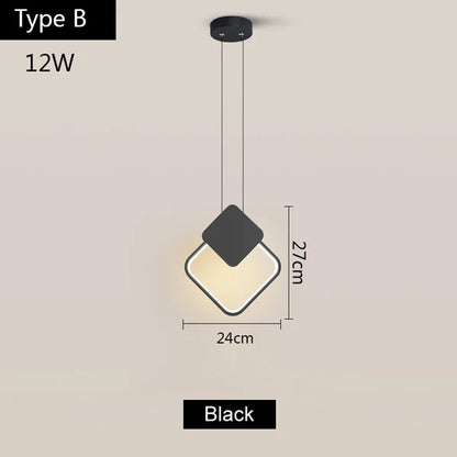 DecorBites™ LED Aluminum Pendant Lamp for Kitchen, Restaurant, Bar, Living Room, Bedroom