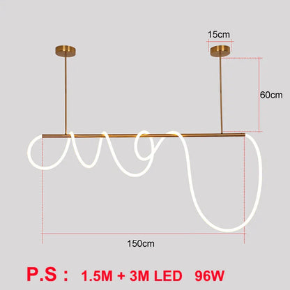 DecorBites™ 360° Luminous LED Pendant Lights: Modern & Stylish Indoor Hanging Lamp for Living Room & Restaurant