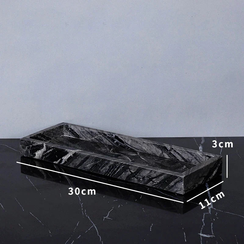 DecorBites™ Ancient Wood Grain Marble Bathroom Set with Luxury Accessories