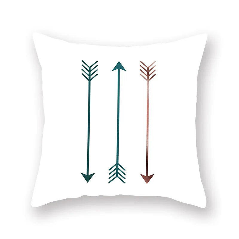 ™ Green Geometric Pillowcase - Nordic Classic Design for Home Decor and Comfort