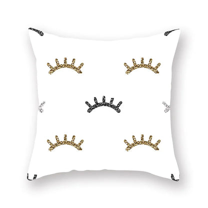 DecorBites™ Geometric Star Stripe Print Pillowcase - Wholesale, 45x45cm