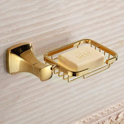 ™ Gold Bathroom Hardware Set for Towels, Paper, Brushes, and More