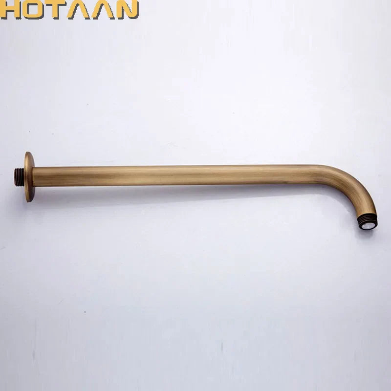 DecorBites™ Antique Brass Bathroom Tub Shower Arm 37cm Wall Mount YT-5130-A