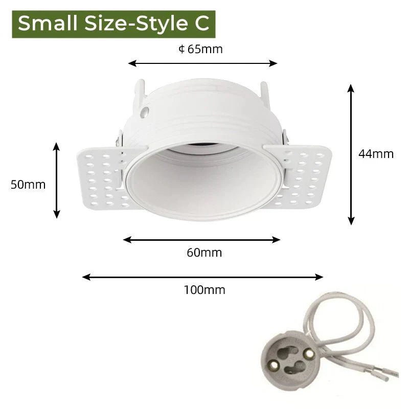 DecorBites™ Adjustable Recessed LED Ceiling Downlight for GU10/MR16/MR11 Bulbs