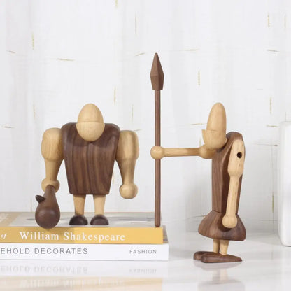 DecorBites™ Black Walnut Wood Carving Figurines Nordic Style Room Decor Crafts & Gifts