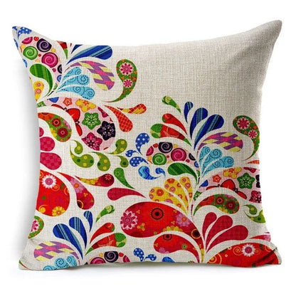 DecorBites™ Green Leaves Decorative Throw Pillowcase 45*45cm for Sofa Home Decor