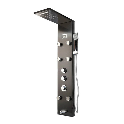 DecorBites™ LED Panel Bath Faucet with Digital Display and Massage Spa Jets