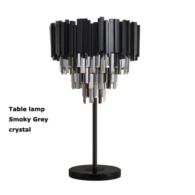 DecorBites™ Crystal Marble LED Floor Lamp - Art Deco Golden Black Stainless Steel