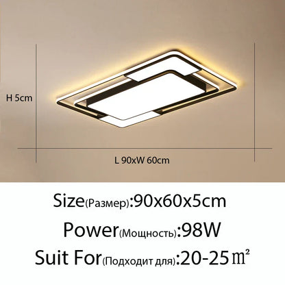 DecorBites™ Iron Body Modern Chandelier Lighting with Remote Control