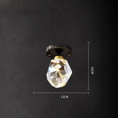 DecorBites™ Black Crystal Copper Chandelier LED Hanging Lamps for Dinning Room