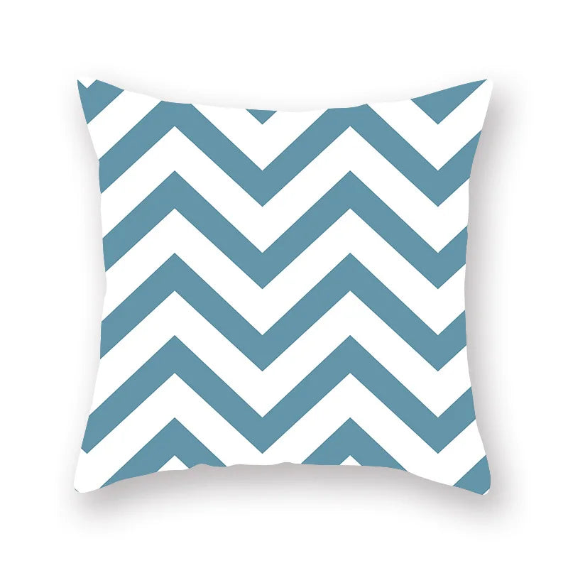 ™ Green Geometric Pillowcase - Nordic Classic Design for Home Decor and Comfort
