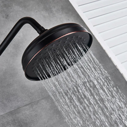 DecorBites™ Black Bronze Shower Faucet Set with 8" Rain Shower Head & Hand Shower