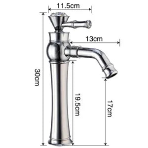 DecorBites™ Gold Bathroom Faucet | Modern Basin Tap with High Arc Design