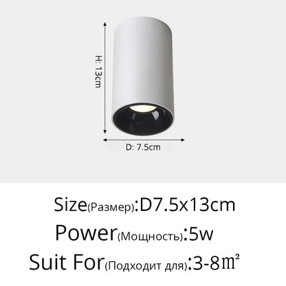 ™ LED Adjustable Angle Spotlight Ceiling Lights for Background Wall and Aisle