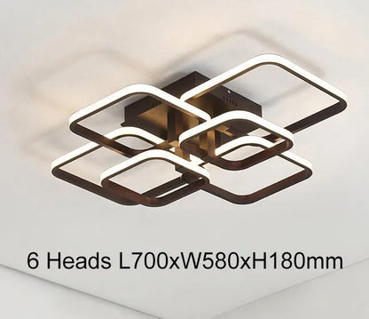DecorBites™ Acrylic Ceiling Lights Modern Chandelier LED Lamps Dining Living Room Bedroom Decor