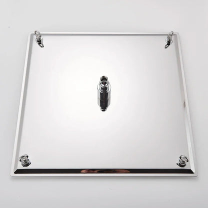 DecorBites™ 20 Inch Luxury Chrome Square Shower Head Stainless Steel Ultrathin Rainfall Head