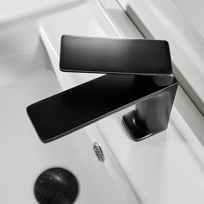 DecorBites™ Brushed Nickel Bathroom Sink Faucet Single Handle Basin Mixer Tap