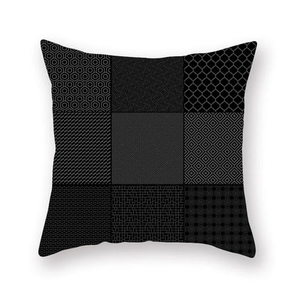 DecorBites™ Geometric Star Stripe Print Pillowcase - Wholesale, 45x45cm