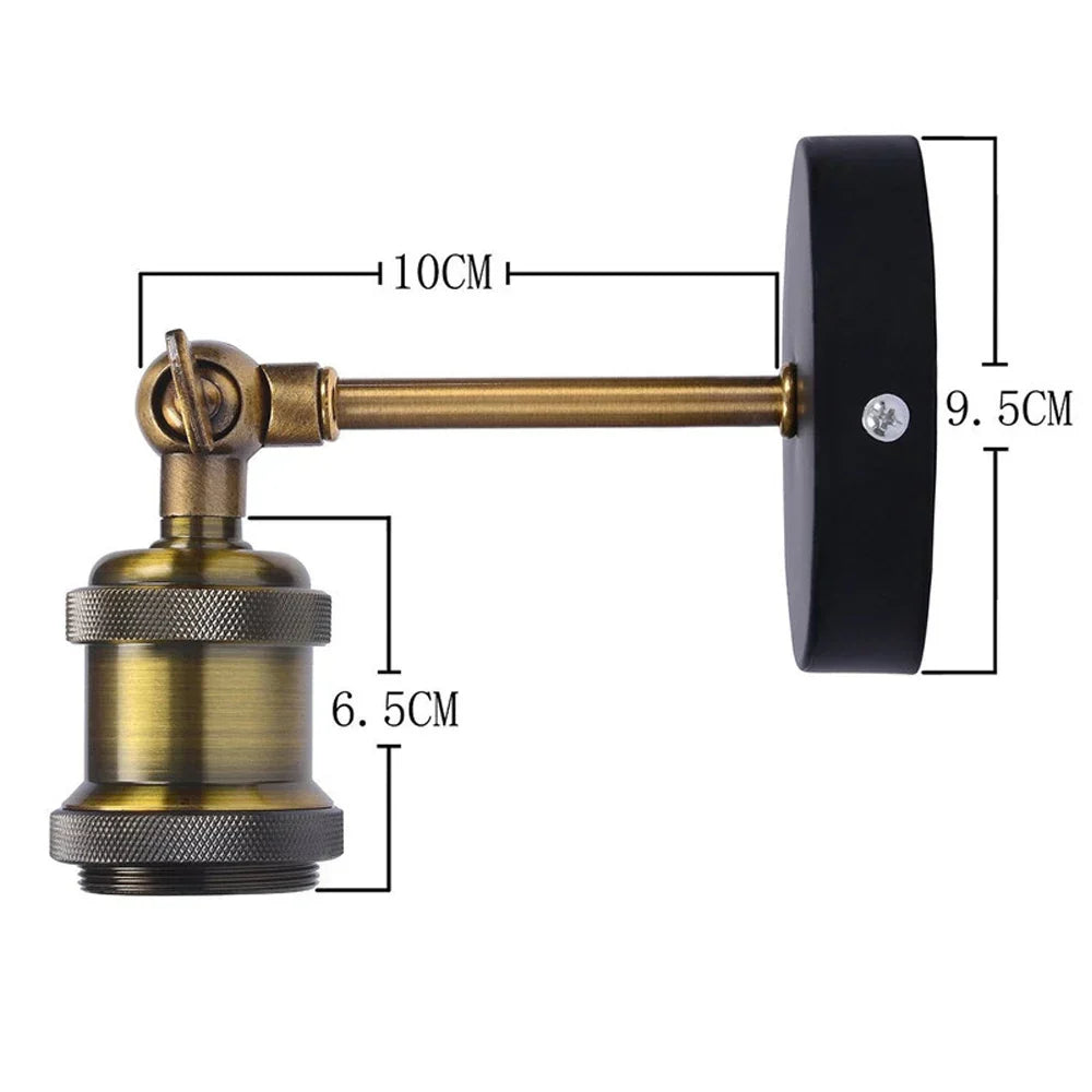 DecorBites™ Industrial Loft Wall Lamp, Retro Wall Light for Home Decor, E27 Bulb Lighting