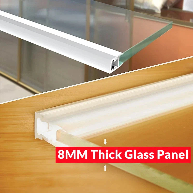 ™ LED Cabinet Bar Lamp for 8mm Glass Panel Bookshelf Strip Light