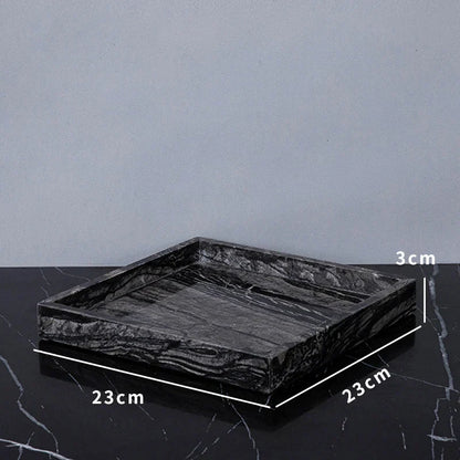 DecorBites™ Ancient Wood Grain Marble Bathroom Set with Luxury Accessories