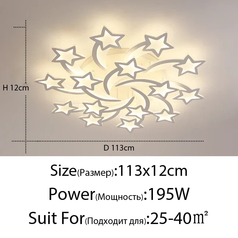 DecorBites™ LED Chandelier: Modern Dimmable Indoor Lighting for Bedroom, Hall, Living Room