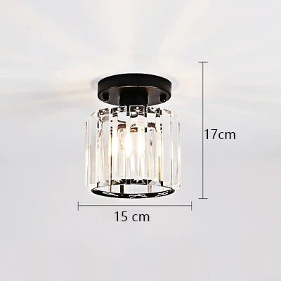 DecorBites™ Crystal Ceiling Lights: Modern Living Room Bedroom Decorative Lamp with E27 Bulb Socket