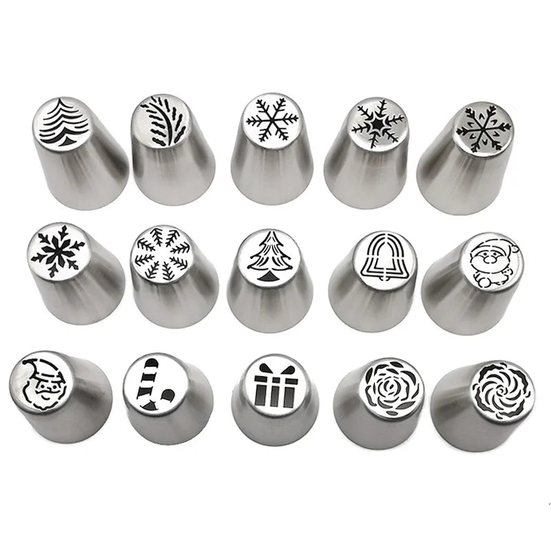 DecorBites™ Christmas Series Cake Decorating Nozzles Set