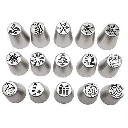 DecorBites™ Christmas Series Cake Decorating Nozzles Set