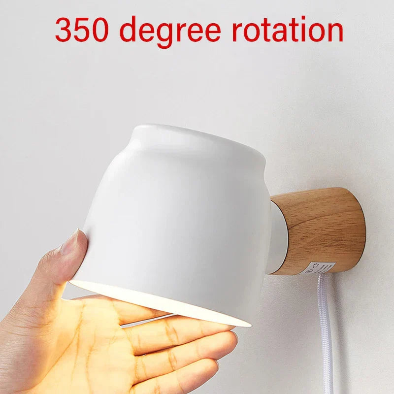 DecorBites™ LED Wall Lamp with E14 Light Source and Switch for Indoor Illumination