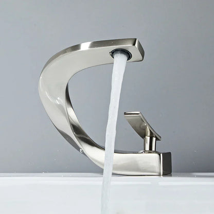 DecorBites™ Basin Faucet Modern Brass Mixer Tap for Elegant Bathroom, Single Handle