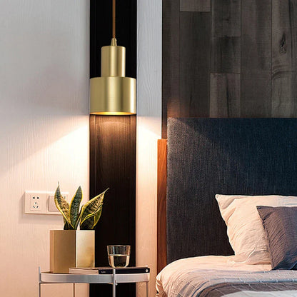 DecorBites™ Brass Finish LED Pendant Light for Dining Room, Bedroom & Bar