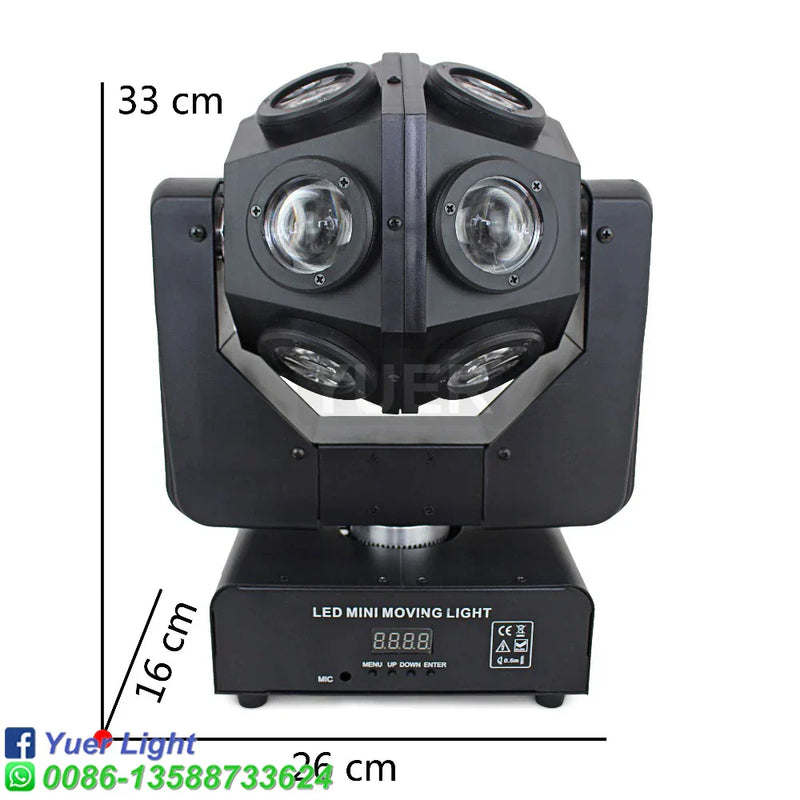 DecorBites™ LED RGBW Moving Head Light for Stage Disco DJ Party Bar