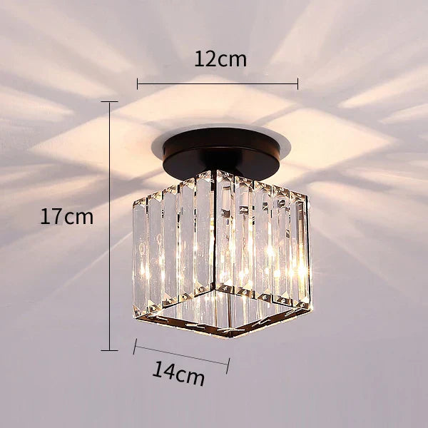 DecorBites™ Crystal Aisle Corridor Ceiling Light - Modern Luxury Indoor Hang Lamp