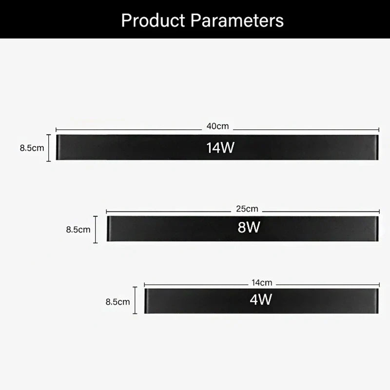 DecorBites™ LED Wall Lamp: Modern Simplicity Indoor Light for Bedroom, Living Room, Stairs - 4W, 8W, 14W