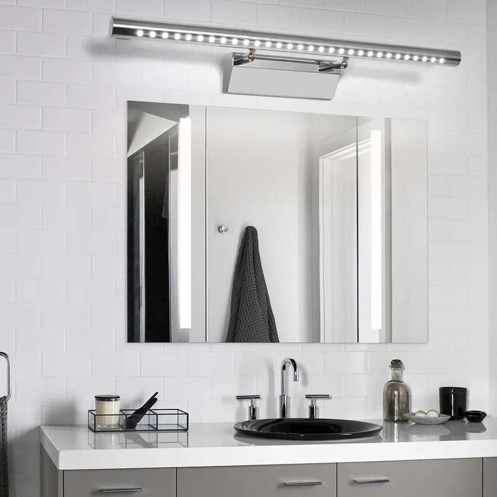 DecorBites™ LED Bathroom Wall Light Stainless Steel Makeup Mirror Lamp Fixtures