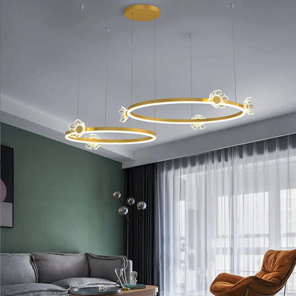 DecorBites™ Butterfly Crystal Chandelier: Modern Nordic Light Luxury for Living Room, Dining Room, Bedroom