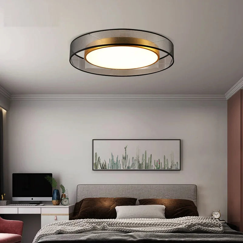 DecorBites™ 16W Copper Ceiling Light: Modern Nordic Bronze Living Room Bedroom Lamp